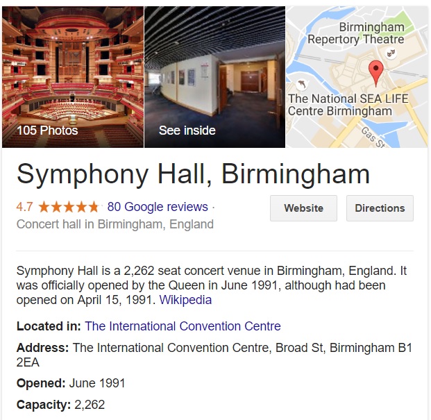 Symphony Hall Phone Numbers