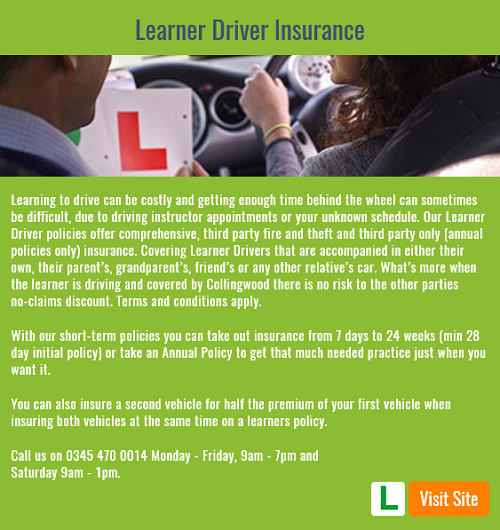 Collingwood Learner Insurance Customers Contact Number: 0345 470 0014