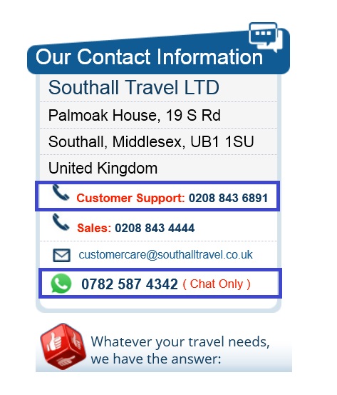 southall travel india contact number