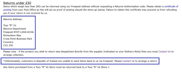 Address_To_Send_Toys_R_Us_Returns