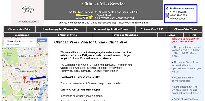 5_Star_Chinese_Visa_customer_service_contact_number