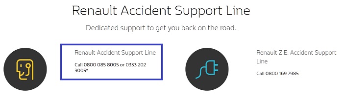 Renault_UK_accident_support_free_number