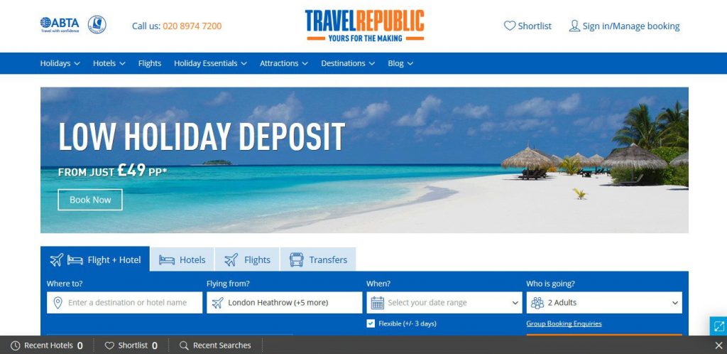 Customer Contact Numbers Travel Republic